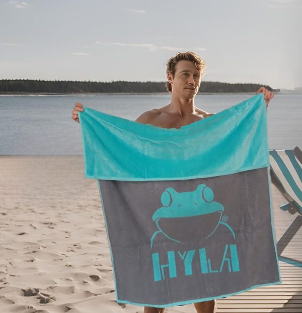 22230 ISO HYLA sauna- ja rantapyyhe, mintunvihreä sävy - Image 2