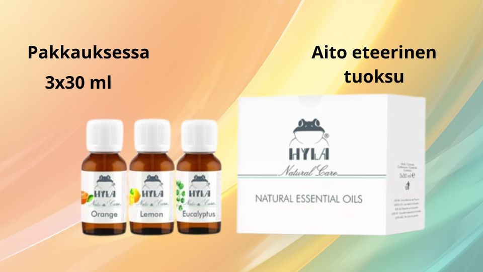 Eteeriset öljyt 3 × 30 ml setti